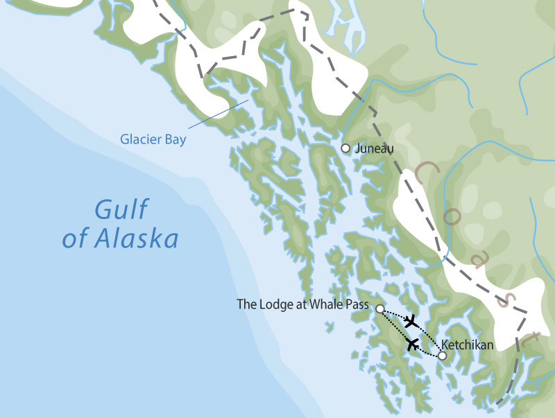 The Lodge at Whale Pass | Alaska Wilderness Lodges  map