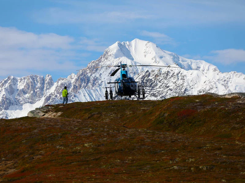 Alaska Luxury Wilderness Lodges | Tordrillo Mountain Lodge Heli Mountain Biking